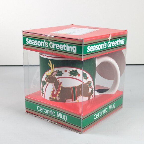 Woodward Canada Christmas mug Reindeer Holiday Mug Vintage Gift idea - Picture 6 of 11